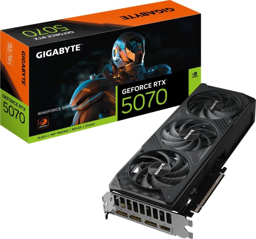 Gigabyte GeForce RTX 5070 Windforce SFF 12GB GDDR7 DLSS4 (GV-N5070WF3-12GD)