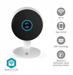 Nedis SmartLife vnútorný Kamera | 3MP Full HD 1296p
