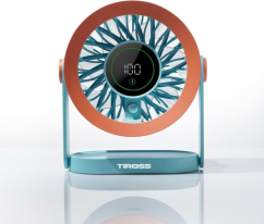 Stolový ventilátor Tiross s LED displejom TS3421