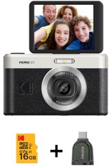 Kodak PixPro C1 czarny , zestaw z Karta 16GB + Czytnik