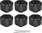 Thermaltake Thermaltake Pacific C-PRO G1 / 4 PETG Tube 16mm OD Compression - Black, Compound - 6pcs
