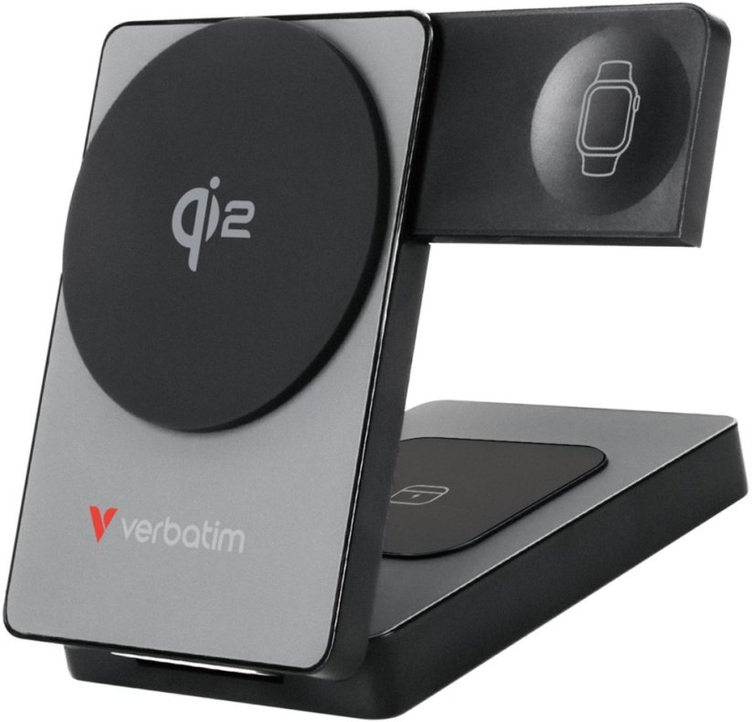 Verbatim Foldable 3-in-1 magnet. wireless PB 5000mAh Sivý (32294)