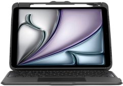 Targus Versavu - Klawiatura i etui folio (Etui na klawiaturę) - z Trackpadem - podświetlana - Bezdrôtová - Bluetooth 5.0 - QWERTY - GB - Čierny (THZ967UK)