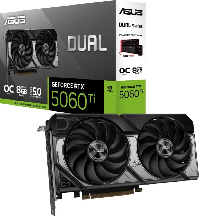 Asus Dual GeForce RTX 5060 Ti OC 8GB GDDR7 DLSS4 (DUAL-RTX5060TI-O8G)
