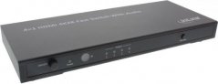 InLine Switch 4x HDMI + audio Čierny (65017)
