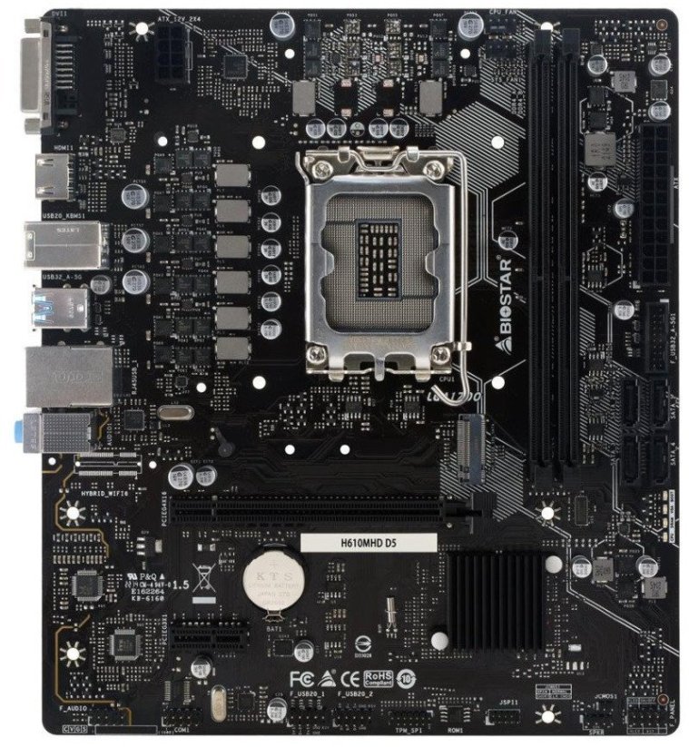 Biostar MB H610 S1700 MATX/H610MHD D5 BIOSTAR