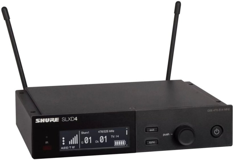 Shure SLXD4E=-G59 - Odbiornik pojedynczy cyfrowy (470-514 MHz)