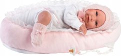 Llorens Llorens 17488 Bábika bobas Mimi 42 cm Postieľka