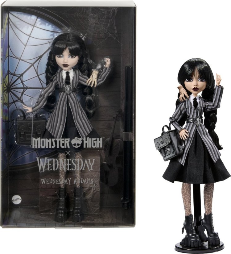 Mattel Mattel „Monster High X Wednesday“ lėlė Trečiadienė