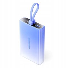 Vention Vention 10000 mAh USB-C + Lightning + USB-A 22.5W s displejom LED Modrý