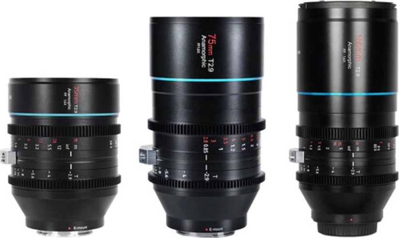 Sirui Sirui Anamorphic Venus 3x Lens-Kit (35/75/150mm) + Hard case L-Mount