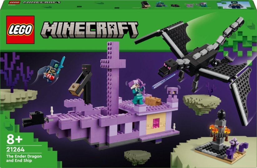 LEGO Minecraft Smok Kresu i statek Kresu (21264)