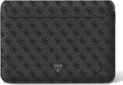 Guess Guess Sleeve GUCS14P4TK 13/14" Čierny/black 4G Uptown Triangle logo
