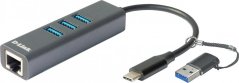 D-Link D-Link DUB-2332 huby i koncentratory USB Type-C 5000 Mbit/s Sivý