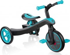 Globber Detský balančný bicykel 2w1 trójkolesový / rýchlostný Modrý