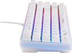 Deltaco Klavitūra GAMING, US layout, Mini RGB membraninė, pusiau permatoma, balta /4222327 / GAM-158-W-US