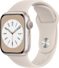 Apple Watch 8 GPS 45mm Starlight Alu Sport Béžový  (MNP23WB/A)