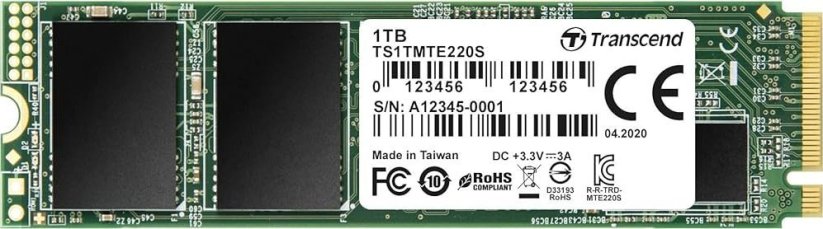 Transcend 220S 1TB M.2 2280 PCI-E x4 Gen3 NVMe (TS1TMTE220S)