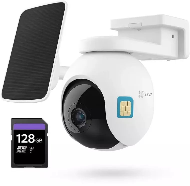 Ezviz EZVIZ CS-EB8/SP 4G akumulátorowa sterowana z vonkajšia kamera z słoneczna panel Sada(4K, IP65)
