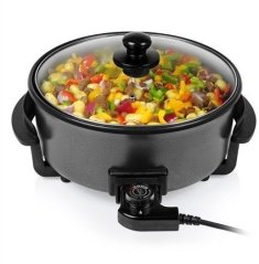Tristar | Multifunctional grill pan XL | | Diameter 30 cm | grill | 1500 W | Lid included | Fixed handle | Čierny (PZ-9135)