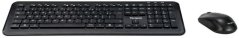HP full size bezprzewodowy 2.4 GHz AZERTY Francuski Čierny (AKM610FR)