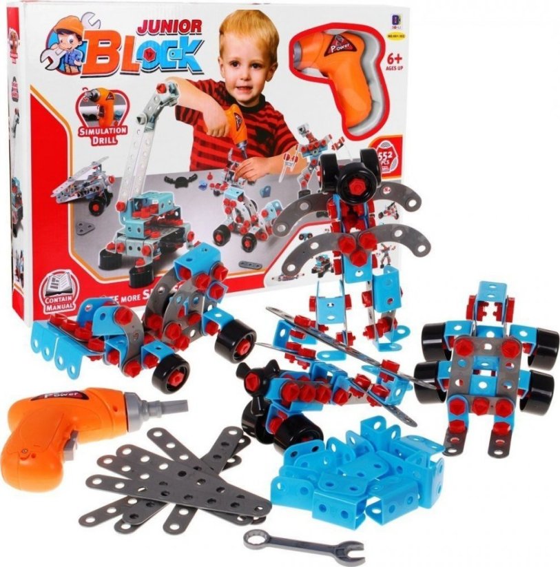 Ramiz Kocky Majsterkowicza 550 elementów Wkrętarka