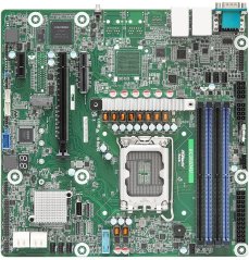 ASRock Płyta główna AsRock EC262D4U 1x LGA1700 Intel Xeon E-2400 C262 (4x DIMM  8x SATA  2xOCulink  1xM.2  2x1Gbe  IPMI  mATX)