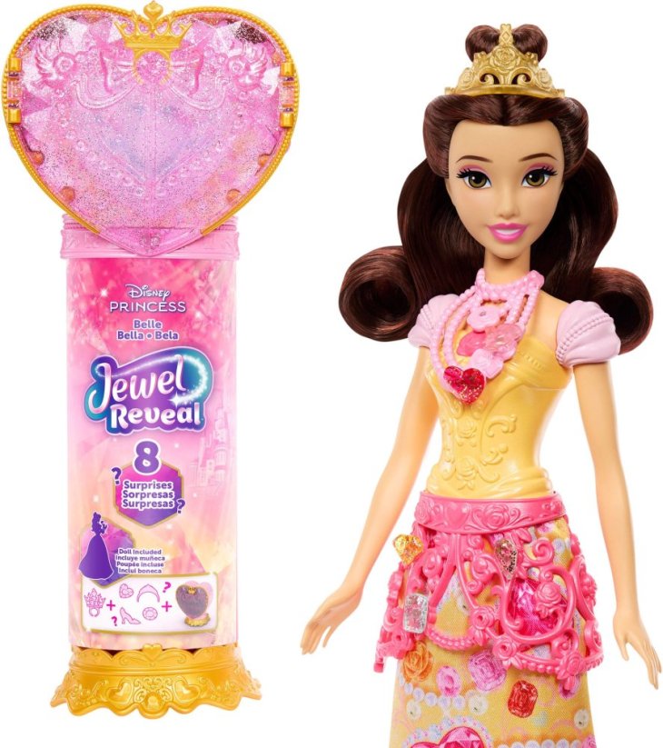 Mattel DISNEY PRINCESS JEWEL REVEAL Zaskoczenie piękności (JHL51)