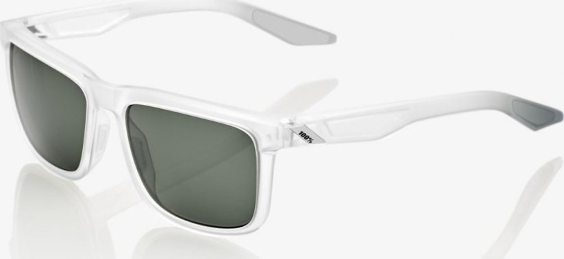 100% Okuliare 100% BLAKE Matte Translucent Crystal Clear - Grey Green Lens (Szkła Szaro-zelené, przepuszczalność światła 12%)