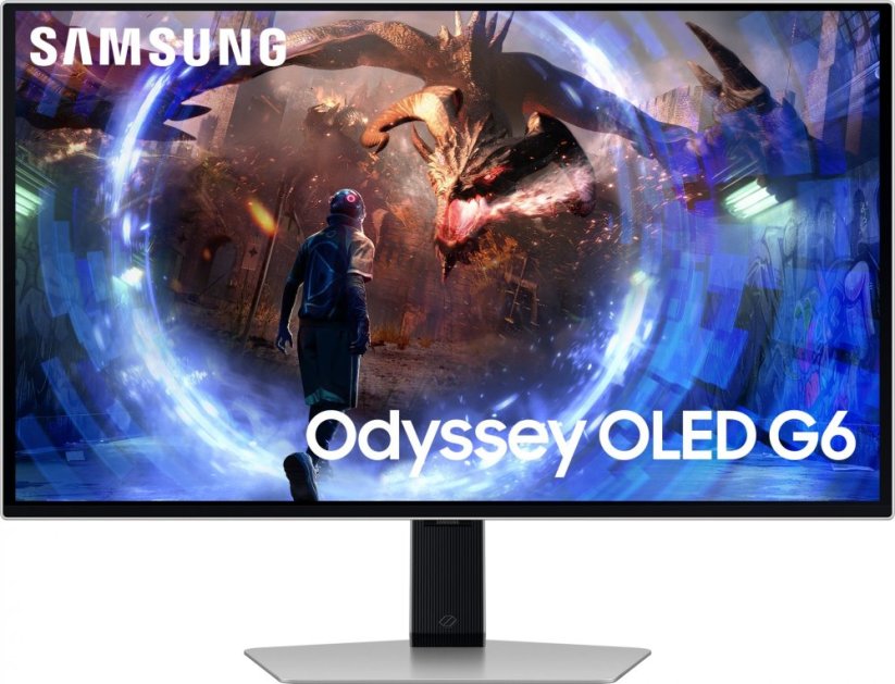 Samsung Samsung Odyssey G6 G60SD monitor komputerowy 68,6 cm (27") 2560 x 1440 px Quad HD OLED strieborný