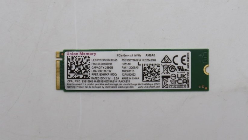 Lenovo 256GB M.2 2280 PCIe 4.0 NVMe