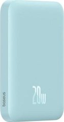 Baseus OS-Baseus Magnetic Mini Air Wireless Fast Charge Power Bank 6000mAh 20W Galaxy Blue（With Simple Series Charging Cable Type-C to Type-C (20V/3A) 30cm White)
