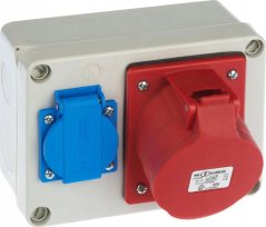 Elektro-Plast Rozdzielnica budowlana 2P+Z 3P+N+Z/32A n/t bez zabezpieczeń RS-2 6202-01 - 6202-01