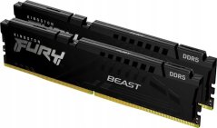 Kingston Fury Kingston FURY DDR5 - 16GB -6000 - CL - 30 (2x 8 GB) dual kit, memory (black, KF560C30BBEK2-16, Fury Beast, INTEL XMP, AMD EXPO)