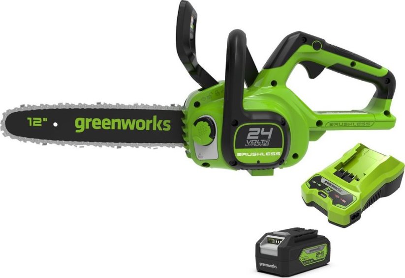 Greenworks GD24CS30K4 24 V 30 cm+sada batérií 4Ah