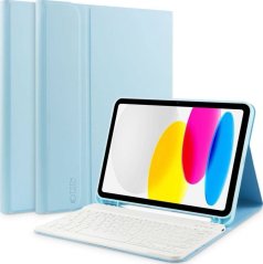 Tech-Protect Etui IPAD 10.9 2022 Tech-Protect SC Pen + Keyboard jasnoModré