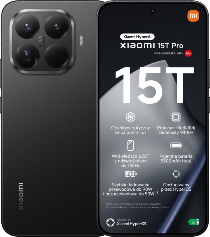 Xiaomi 15T Pro 5G 12/1TB Black