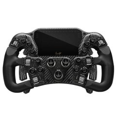 Asetek Asetek SimSports Invicta Formula Lenkrad, 4,3-Zoll-LCD, USB-C - Black on Black Edition