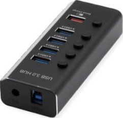 TRITON ROLINE USB 3.2 Gen 1 Notebook Hub 4 porty + 1x ładowanie