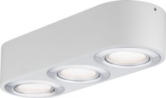 Paulmann Argun Oprawa na strop LED 3x4,8W Biely Matowy / Aluminium Szczotkowane