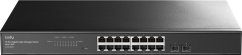 Cudy 16-Port Gigabit Cloud Easy-Managed Switch with 2 SFP, GS1016ES2 1.0 Zarządzany L2 Gigabit Ethernet (10/100/1000) Čierny