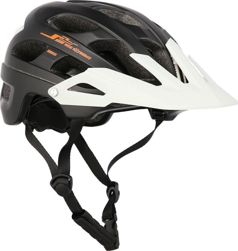 Nils Extreme prilba bicyklová na rolki/deskorolkę Nils Extreme MTW208 čierno-Biely Rozmer M (53-58 cm)
