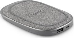 Moshi Porto Q 5K Portable Battery with Built-in Wireless Charger - Nordic Gray