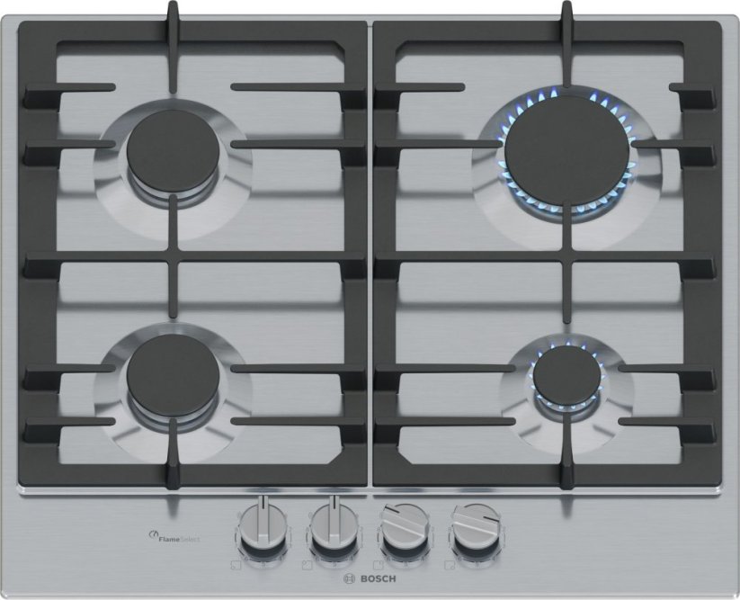 Bosch Bosch Serie 6 PCP6A5I90 płyta kuchenna nehrdzavejúca oceľ Wbudowany 58 cm Gaz 4 stref(y)