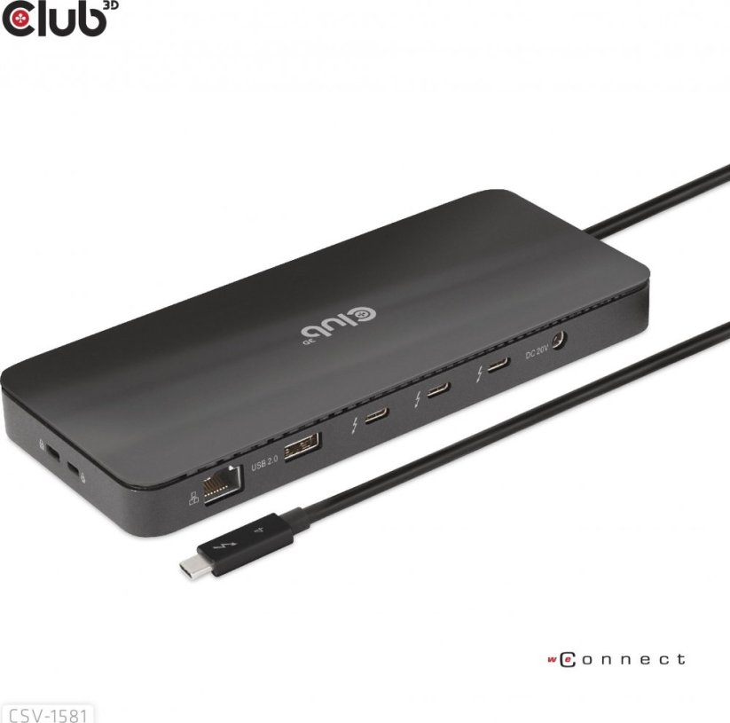 Club 3D Club3D Thunderbolt4 11-in-1 HUB > 3xThunderbolt/3xUSB  St/Bu retail