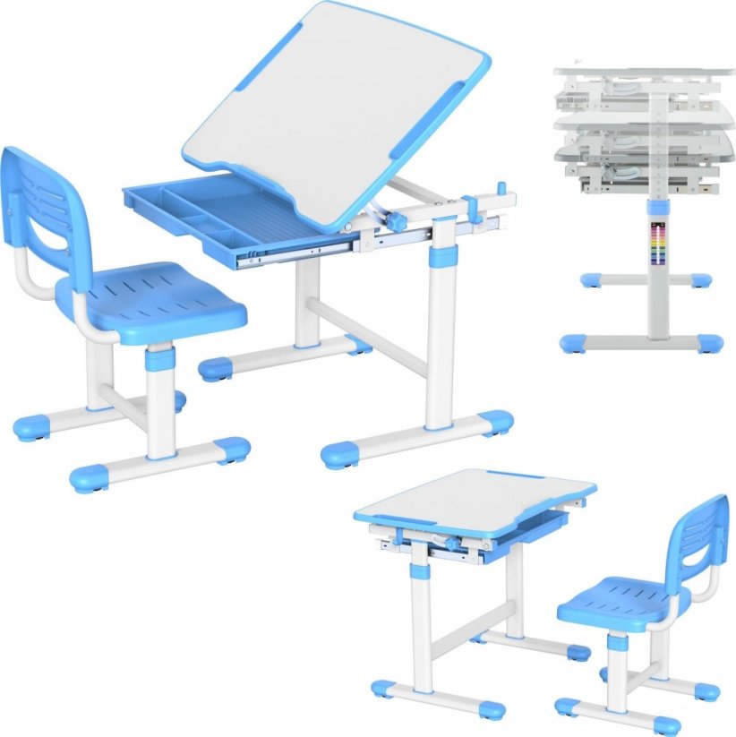 Mozos Biurko Detské kreslo z regulacją (DC-SET-BLUE)