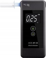 ACE AF-33 tmavoSivý Zakres pomiarowy Alkohol (max.)=5.00 ‰ s displejom (107075)