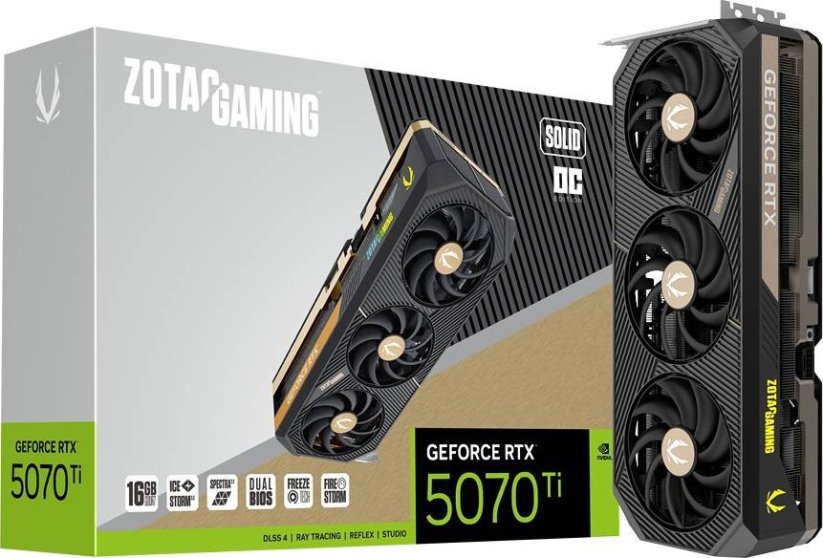 Zotac Gaming GeForce RTX 5070 Ti Solid OC 16GB GDDR7 DLSS4 (ZT-B50710J-10P)