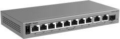 Reyee POE RG-ES211GS-LP 8-portowy + 2X Uplink + 1X SFP