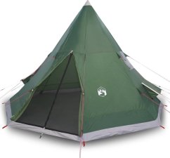 vidaXL vidaXL Namiot turystyczny, tipi, 4-os., Zelený, wodoszczelny